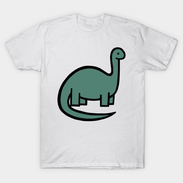 Sage Green Dinosaur T-Shirt by UndrDesertMoons